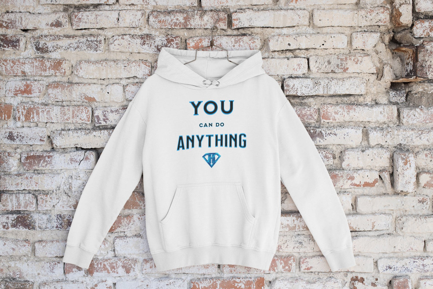 White Motivational Hoodies