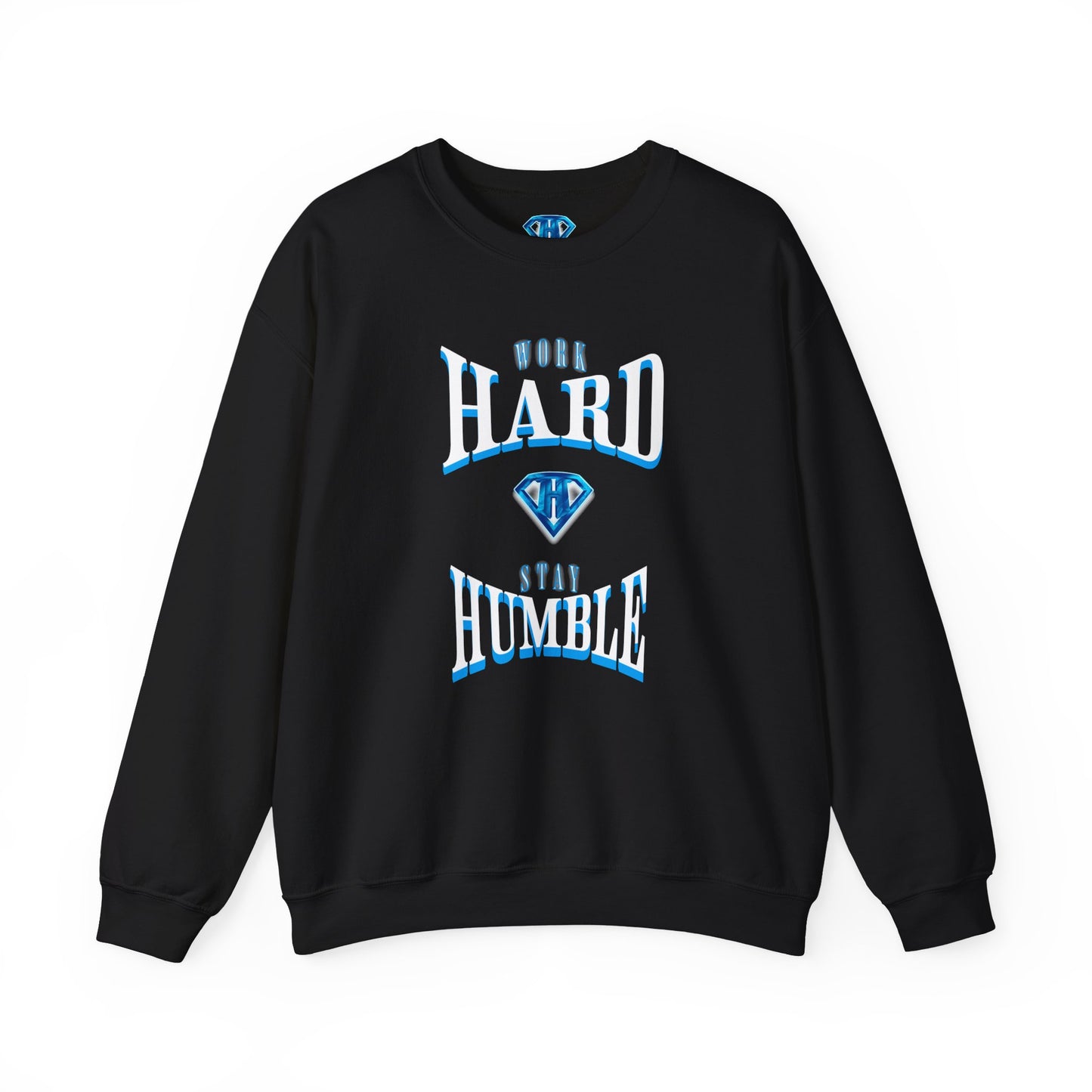 Black "Work Hard Stay Humble" Positivity Sweaters