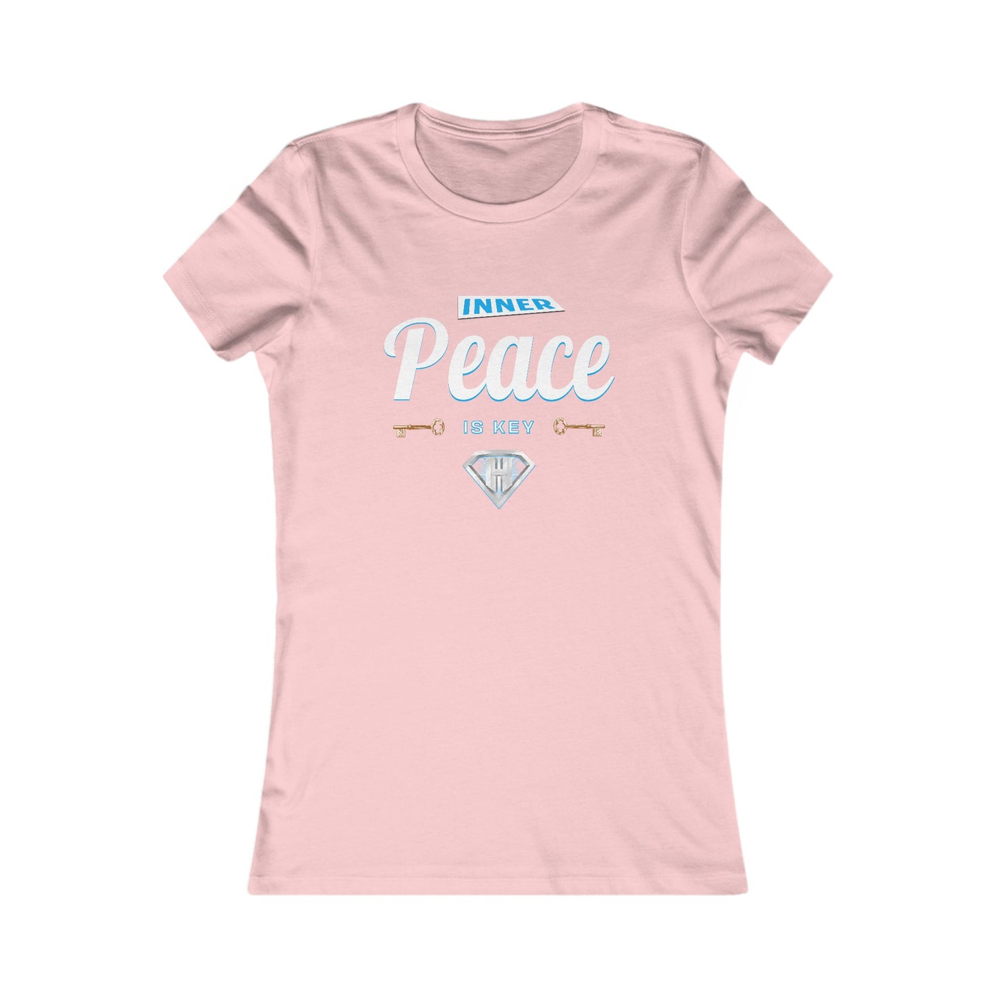 Light Pink "Inner Peace Is Key" Self Expression Women's Tees