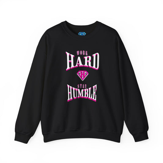 Black & Pink "Work Hard Stay Humble" Positivity Sweaters