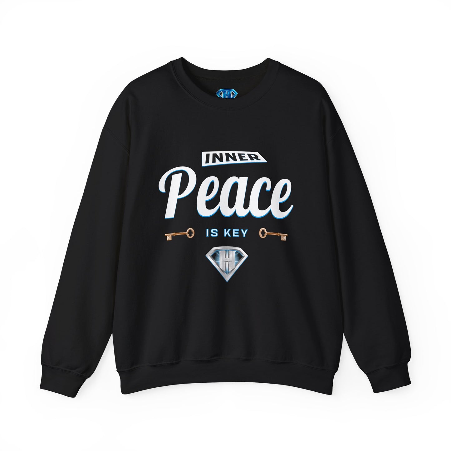 Black "Inner Peace Is Key" Positivity Sweaters