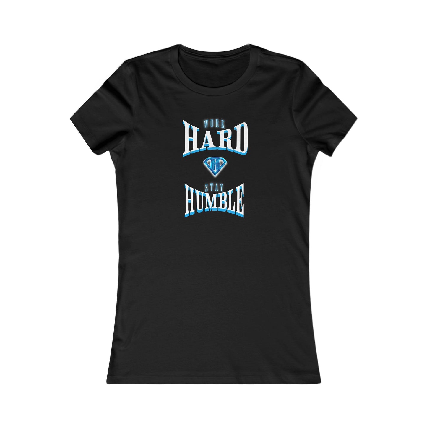 Black "Work Hard Stay Humble" Self Expression Women's Tees