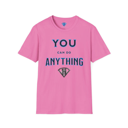 Pink "You Can Do Anything" Inspirational T Shirt