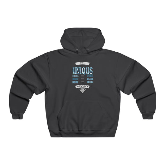 Black "Be Unique Anyway" Motivational Hoodies