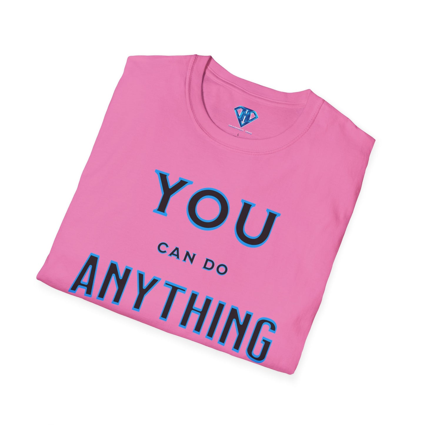 Pink "You Can Do Anything" Inspirational T Shirt