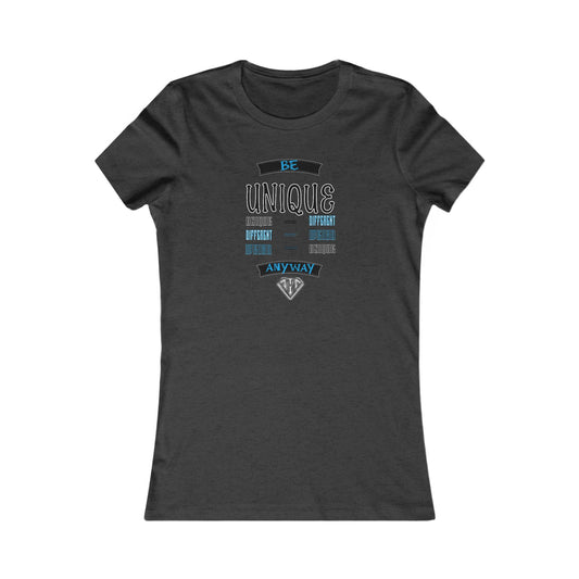 Grey "Be Unique Anyway" Self Expression Women's Tees