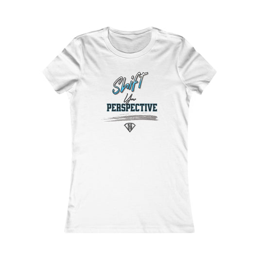 White "Shift Your Perspective"  Self Expression Women's Tees