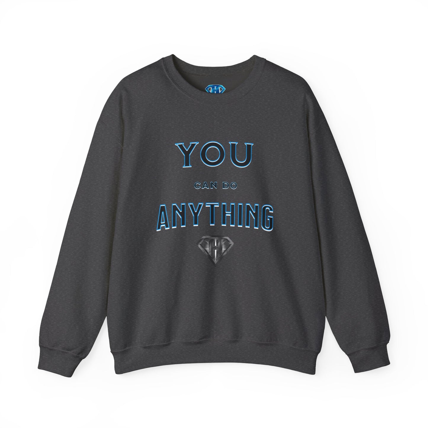 Grey "You Can Do Anything" Positivity Sweaters