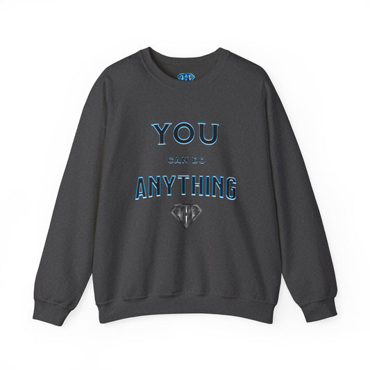 Grey "You Can Do Anything" Positivity Sweaters