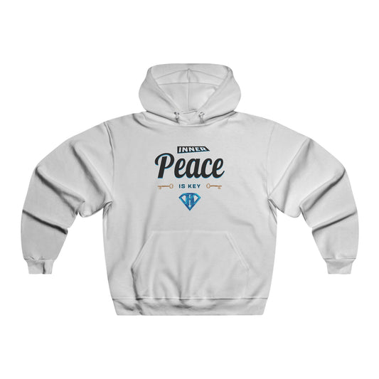 White "Inner Peace Is Key" Motivational Hoodies