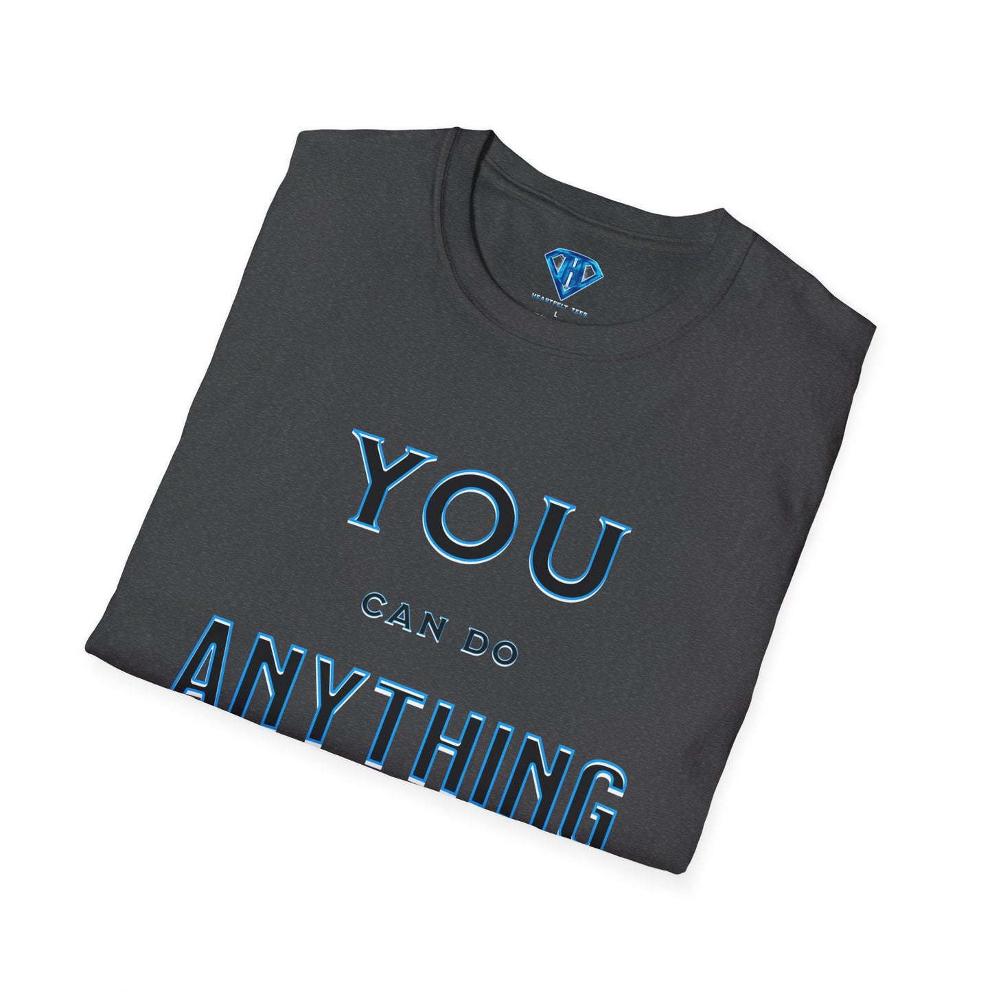 Grey "You Can Do Anything" Inspirational T Shirt