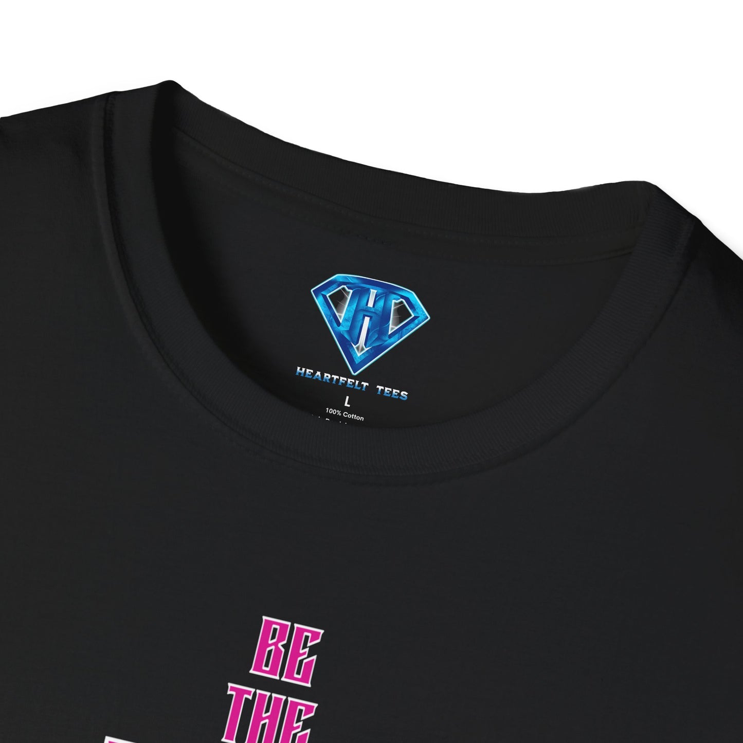 Black & Pink "Be The Change You Want To See In The World" Inspirational T-Shirt