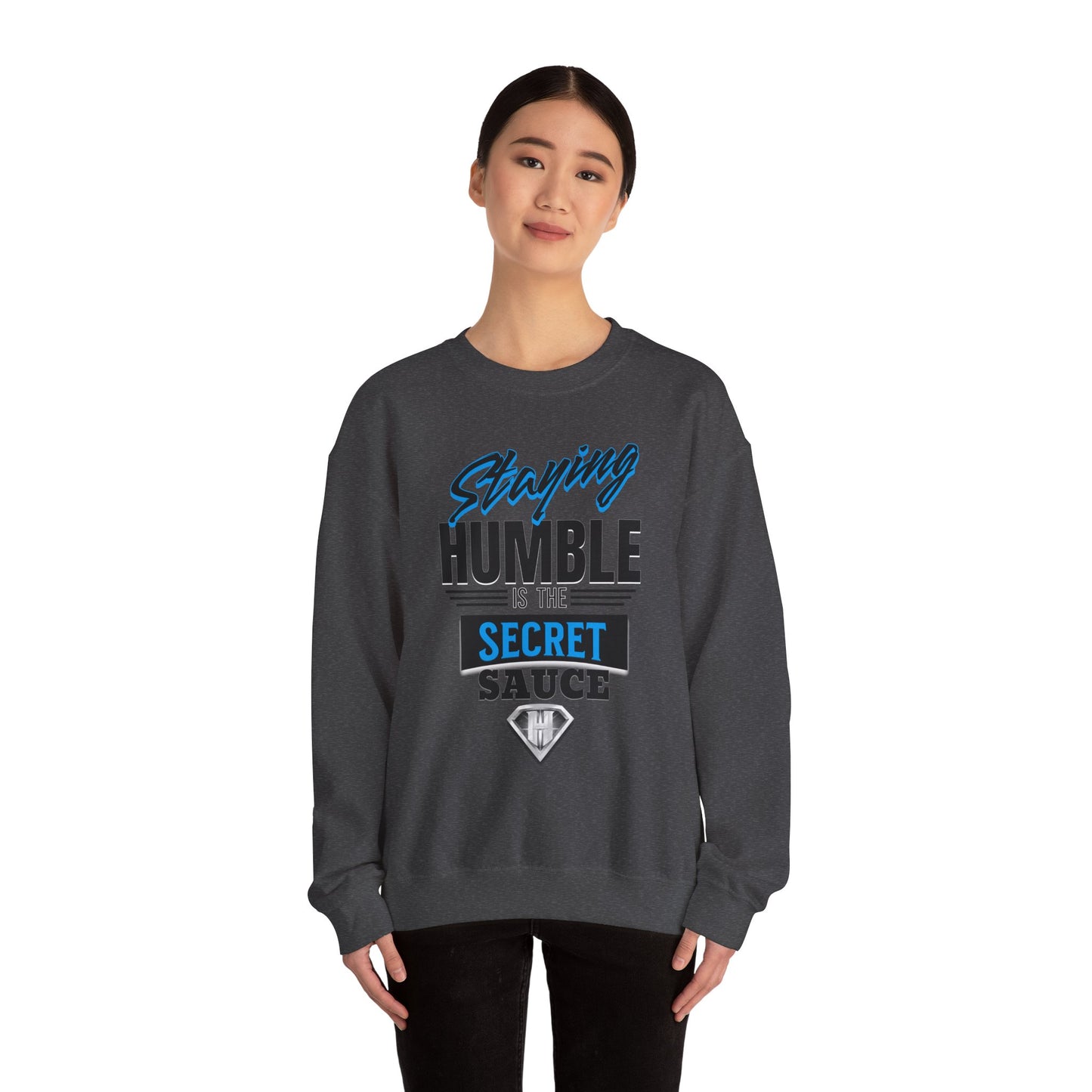 Grey "Staying Humble Is The Secret Sauce" Positivity Sweaters