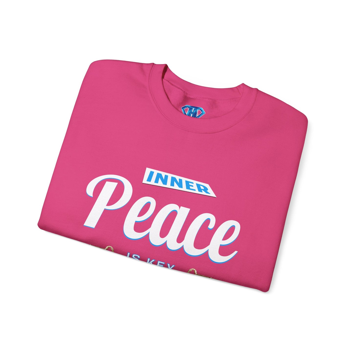 Hot Pink "Inner Peace Is Key" Positivity Sweaters