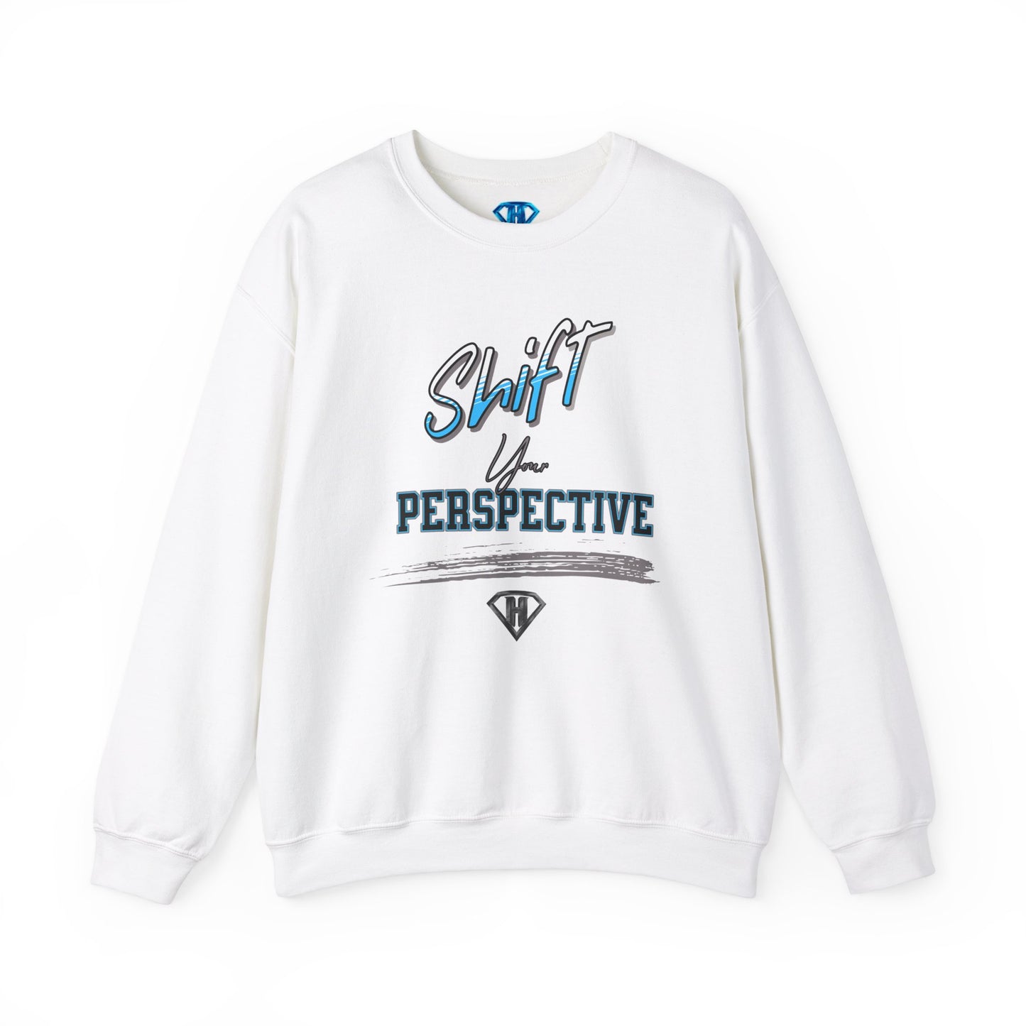 White "Shift Your Perspective" Positivity Sweaters