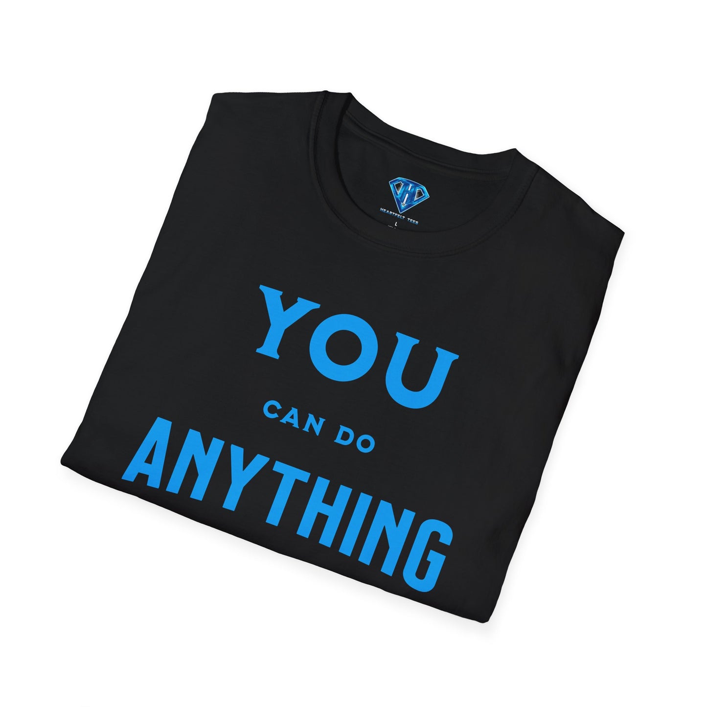 Black "You Can Do Anything" Inspirational T Shirt