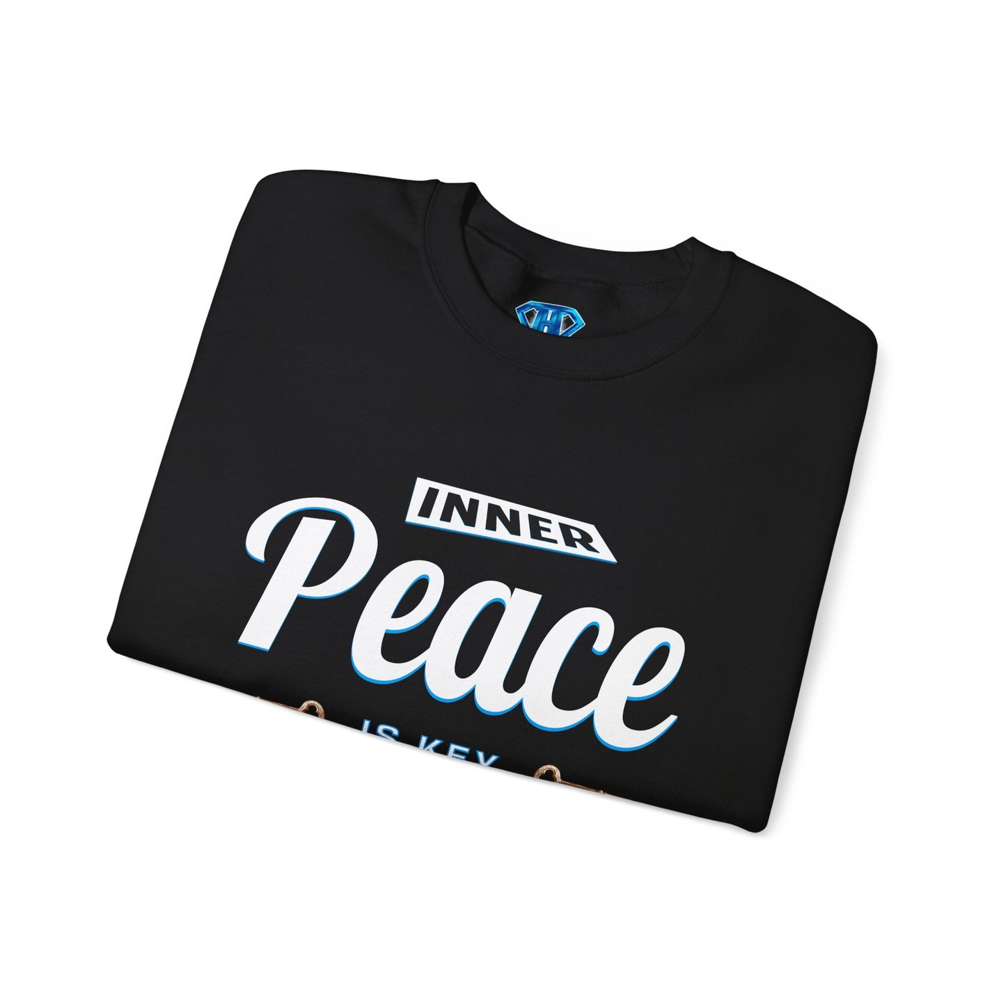 Black "Inner Peace Is Key" Positivity Sweaters