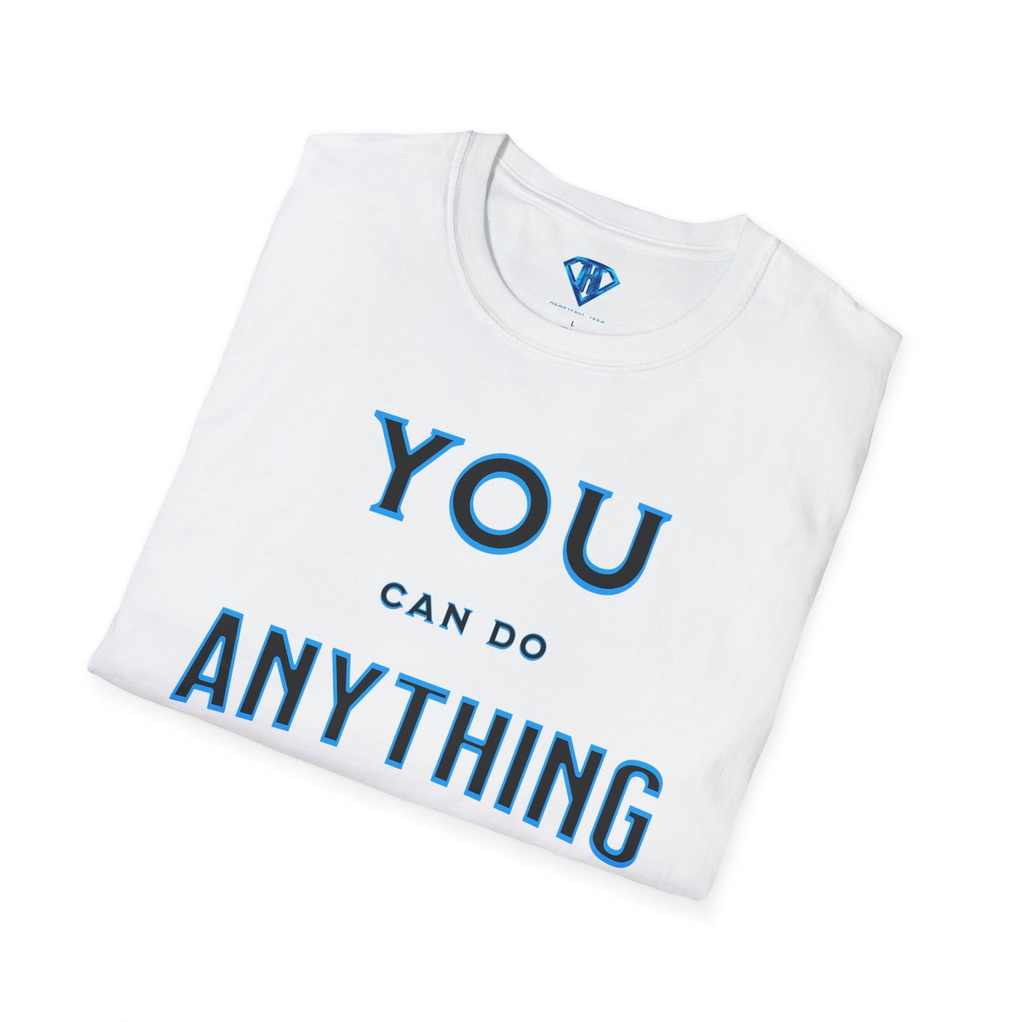 White "You Can Do Anything" Inspirational T Shirt