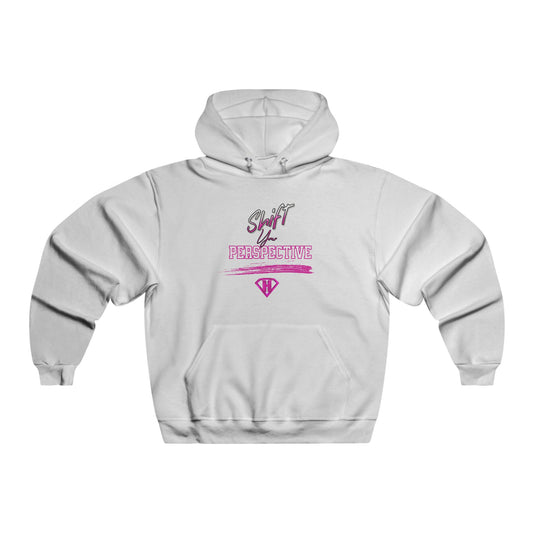 White & Pink "Shift Your Perspective" Motivational Hoodies