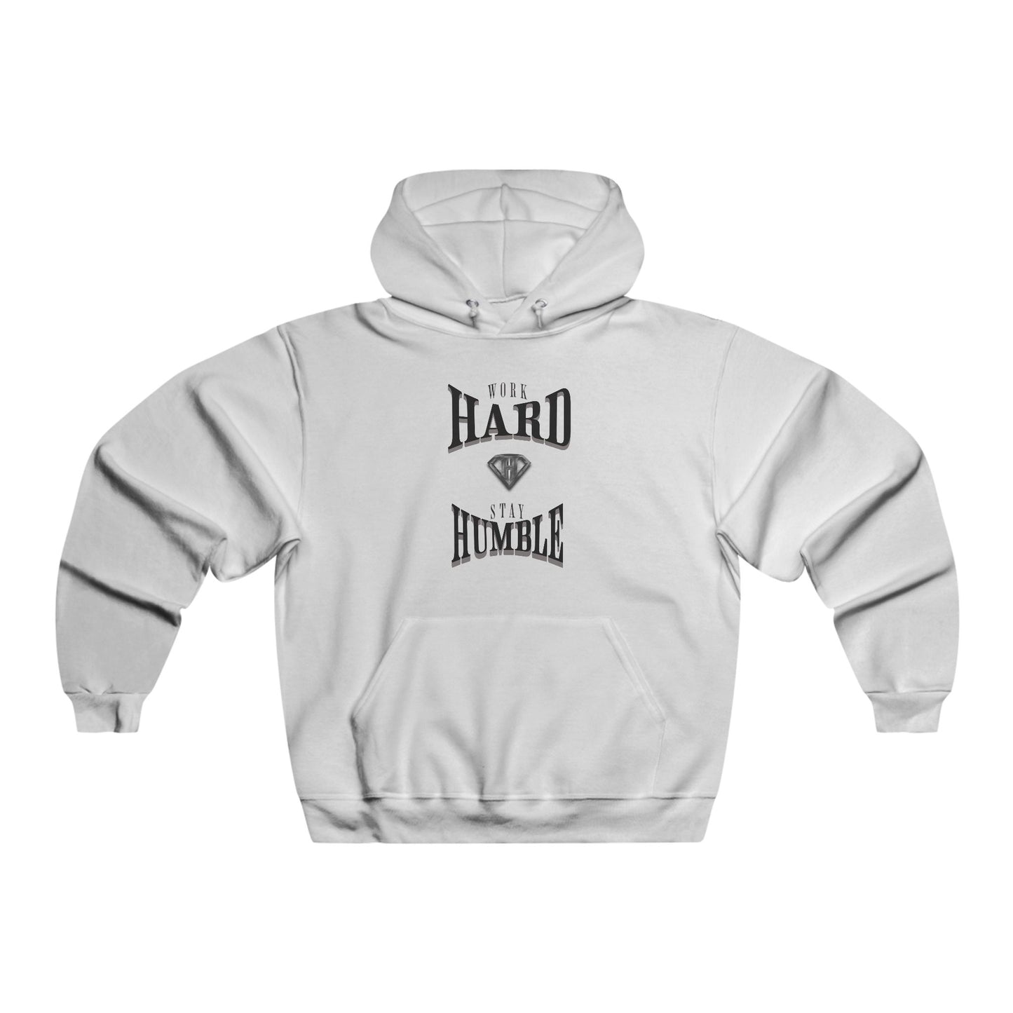 White "Work Hard Stay Humble" Motivational Hoodies