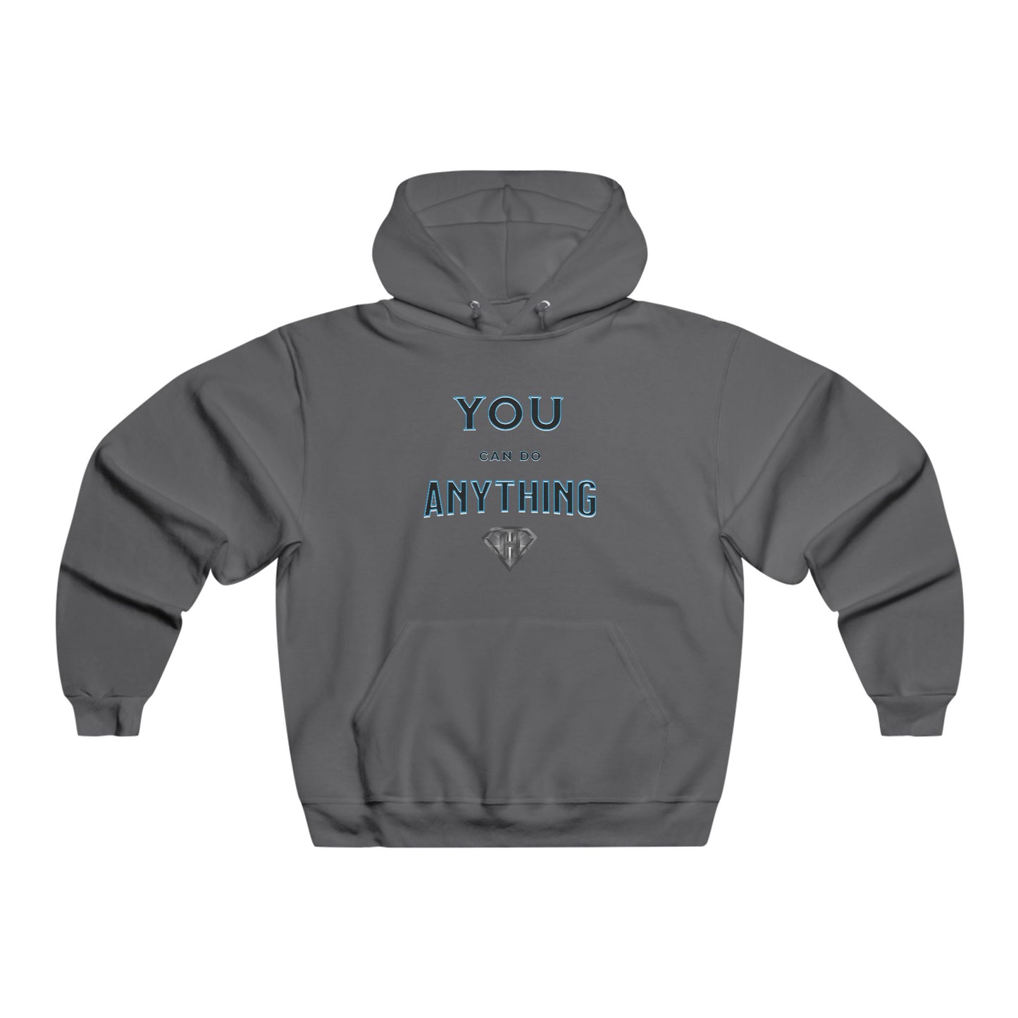 Grey "You Can Do Anything" Motivational Hoodies