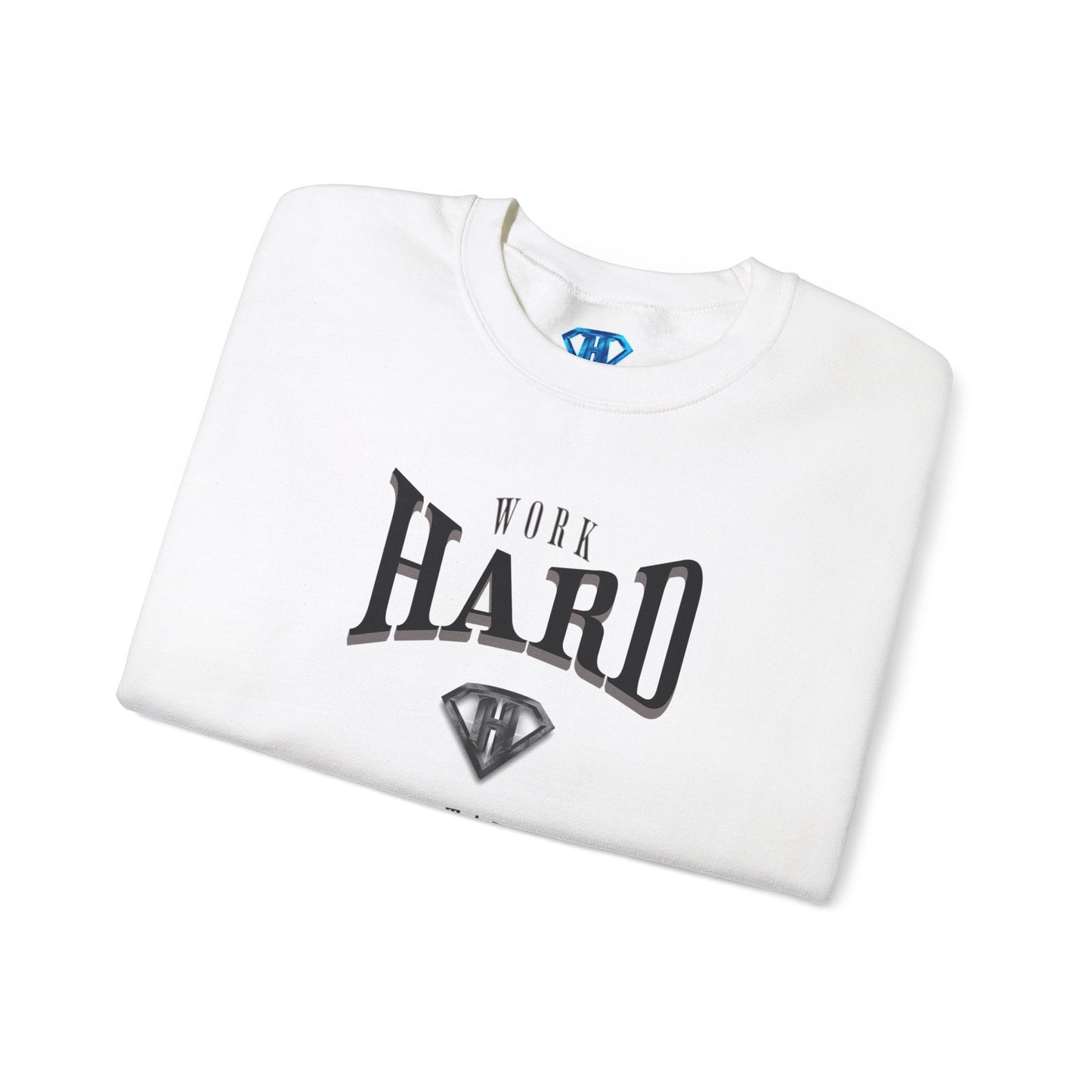 White "Work Hard Stay Humble" Positivity Sweaters