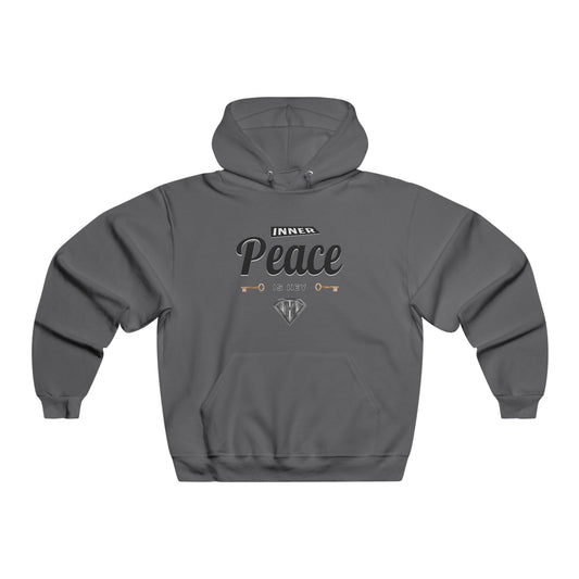 Grey "Inner Peace Is Key" Motivational Hoodies