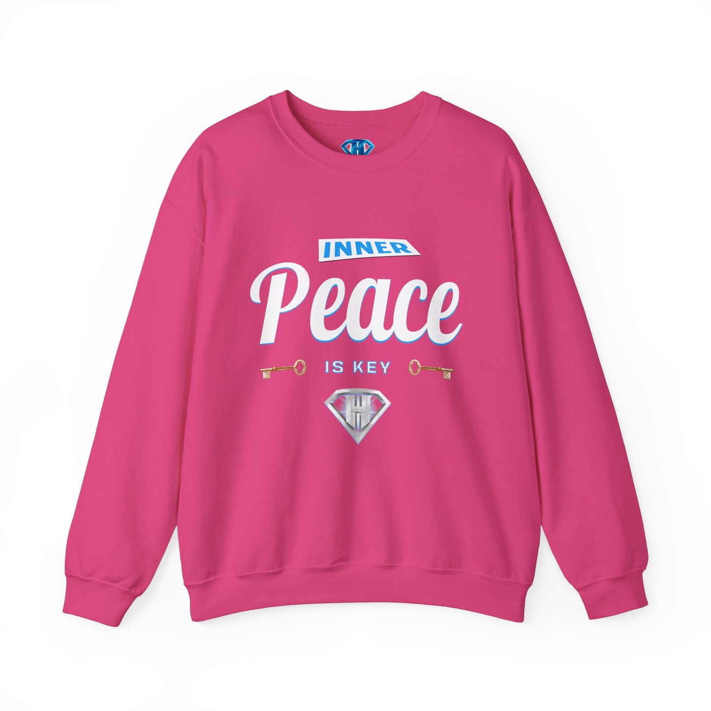 Hot Pink "Inner Peace Is Key" Positivity Sweaters