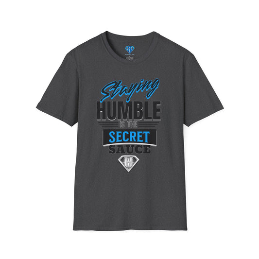 Grey "Staying Humble is the Secret Sauce" Inspirational T-Shirt