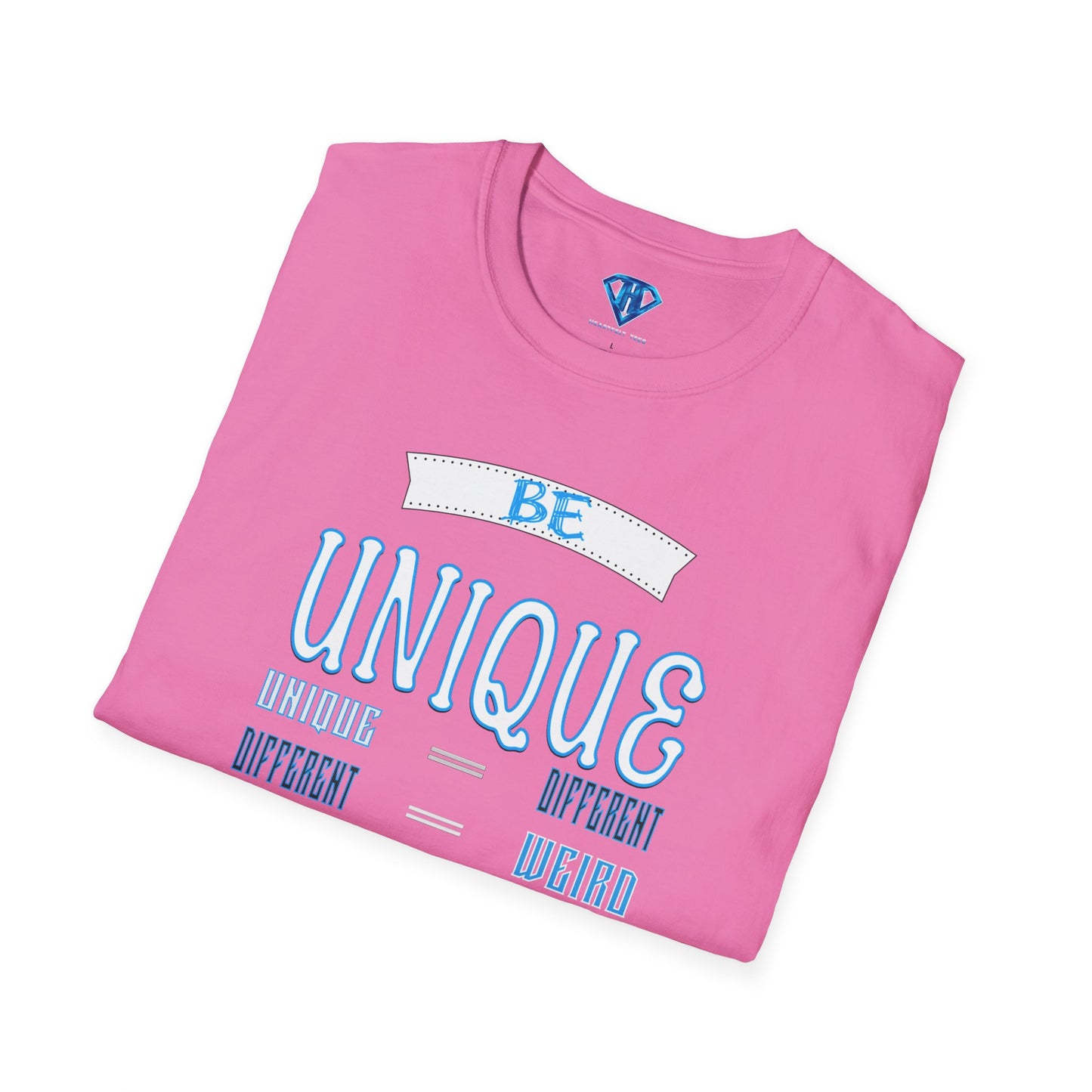 Pink "Be Unique Anyway" Inspirational T-Shirt