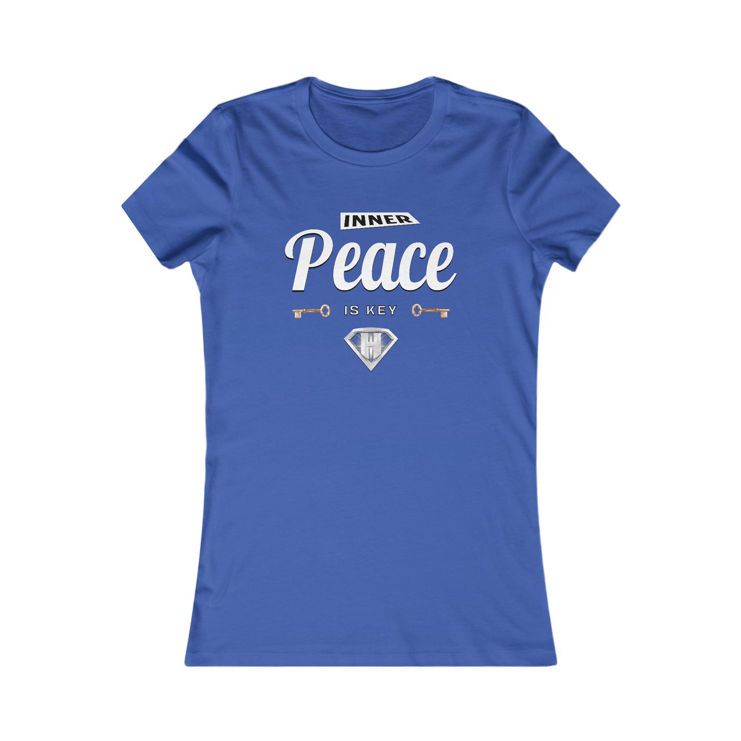 Blue "Inner Peace Is Key" Self Expression Women's Tees